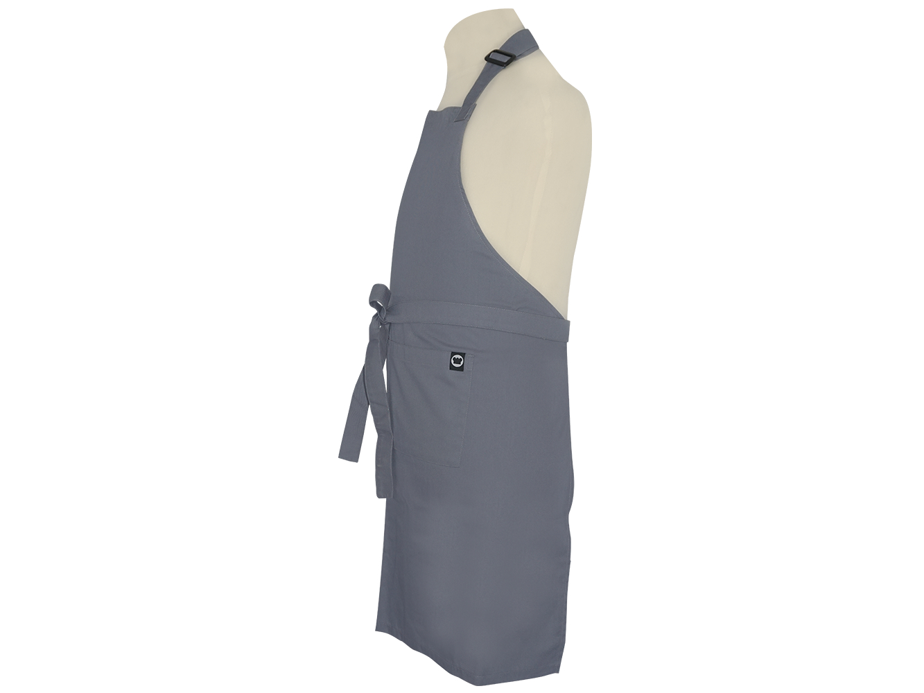 Basic Full Apron Grey Basic Full Baju Chef, Apron Chef, Topi Chef