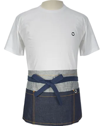 Basic Short Basic Short Apron Blue Denim 1 01330027