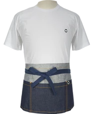 Basic Short Basic Short Apron Blue Denim