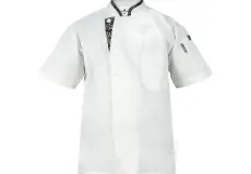 Batik Short Sleeve Chef Jacket Batik Short Sleeve Chef Jacket White 1 01330146