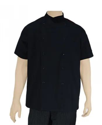 Snappy Short Sleeve Chef Jacket Snappy Short Sleeve Chef Jacket Black 1 01330216