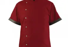 Summer Chef Jacket Summer Linen Chef Jacket Maroon 1 11330800_2