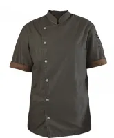 Summer Chef Jacket Summer Linen Chef Jacket Dark Grey