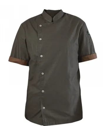 Summer Chef Jacket Summer Linen Chef Jacket Dark Grey 1 11330810_1