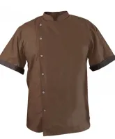 Summer Chef Jacket Summer Linen Chef Jacket Brown