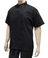 RB Short Sleeve Chef Jacket RB Short Sleeve Chef Jacket Black