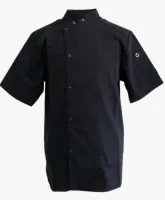 MALIBU SHORT SLEEVES CHEF JACKET MALIBU BLACK SHORT SLEEVES CHEF JACKET
